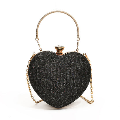 Glamouröse herzförmige Abend-Clutch