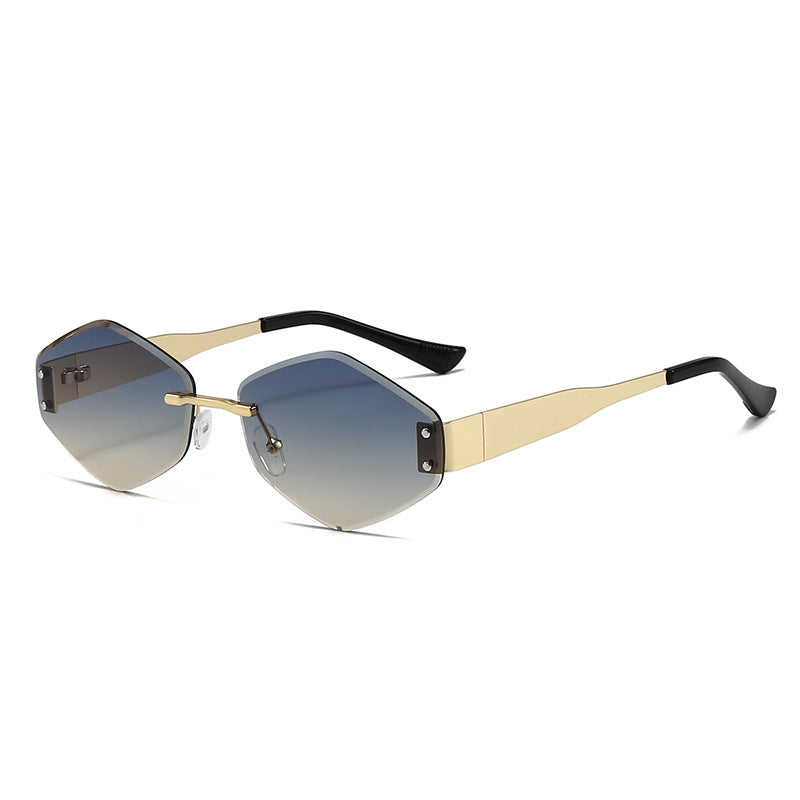 Damen modische Sonnenbrille im trendigen Hexagon-Design Brehn