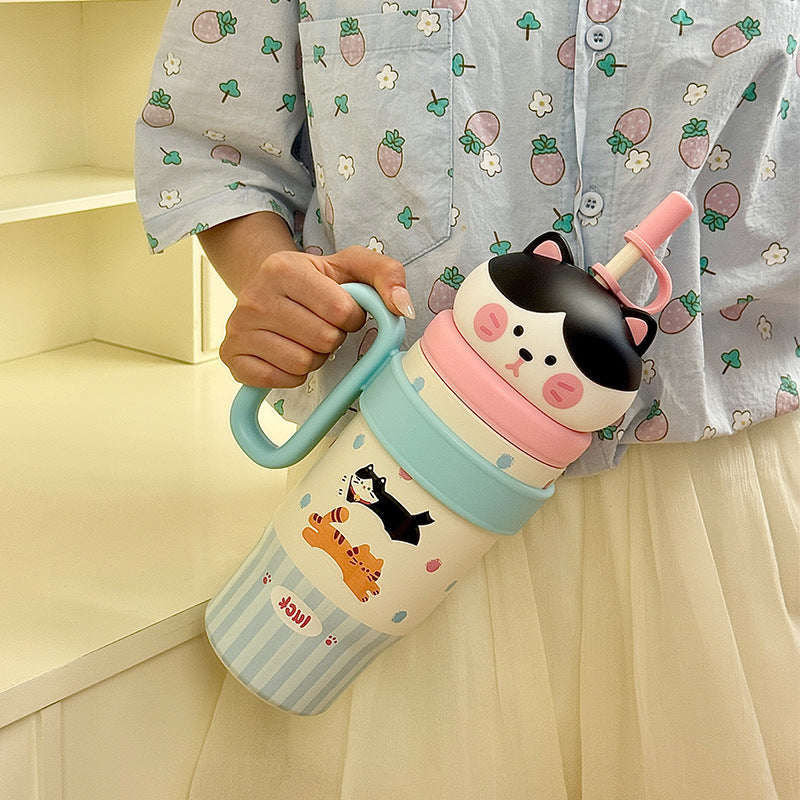 Damen Verspielte Trinkflasche mit Tiermotiv Brehn
