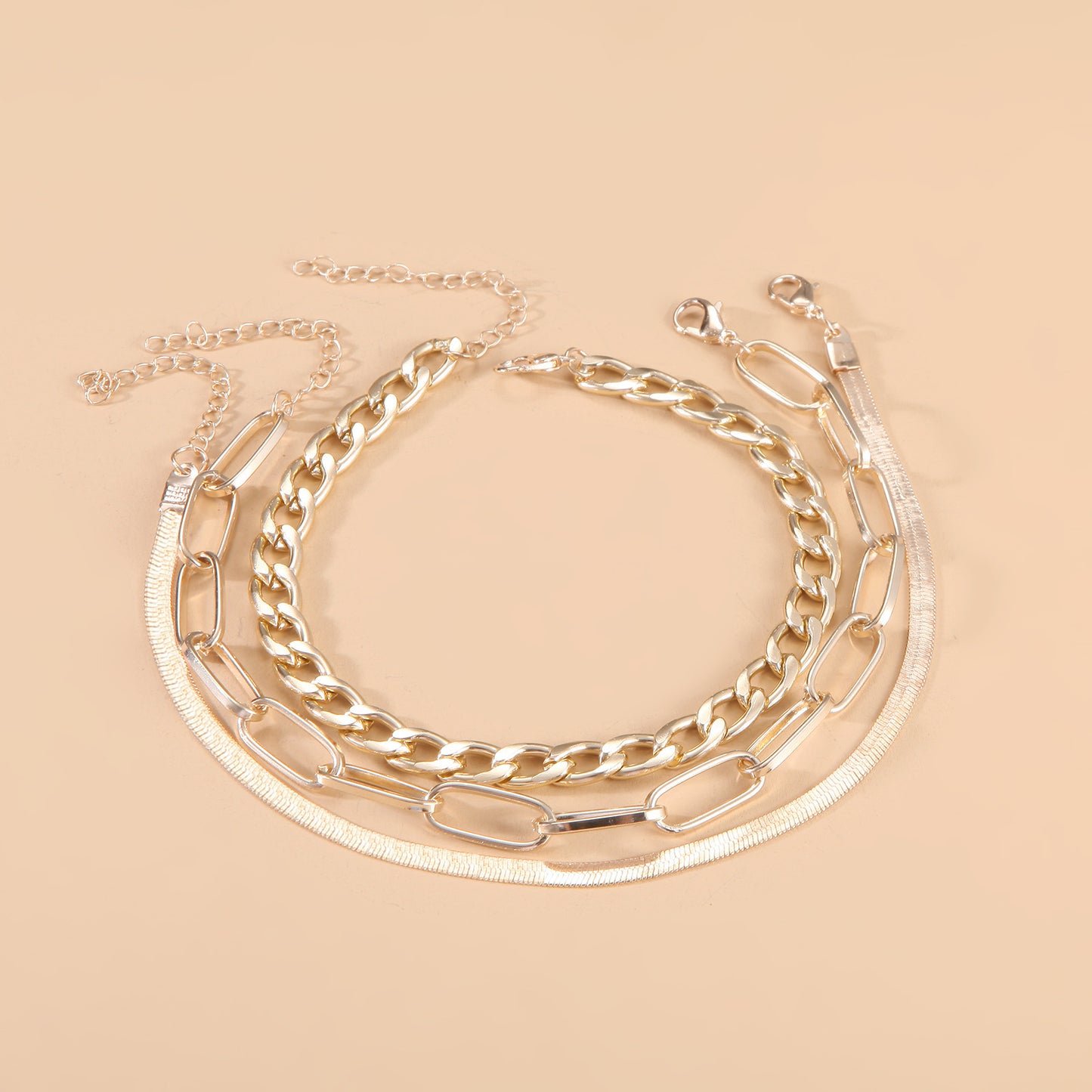 Verdrehte Silberkette Armband Brehn