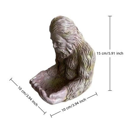Dekorative Gartenfigur mit Vogelfutterspender Brehn