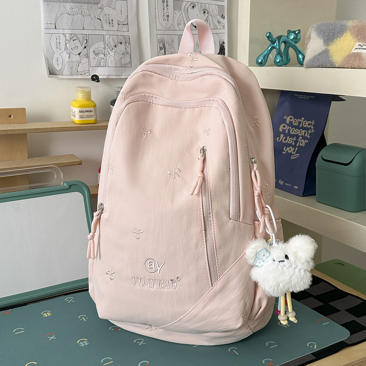 Stylische bestickte Rucksack Brehn 1791205781