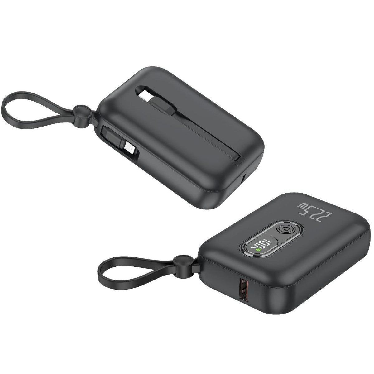 Tragbare Powerbank mit Integriertem Usb-C Anschluss und Digitaler Ladestandsanzeige Brehn
