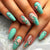 Blumig verziertes Press-On Nail Set Brehn