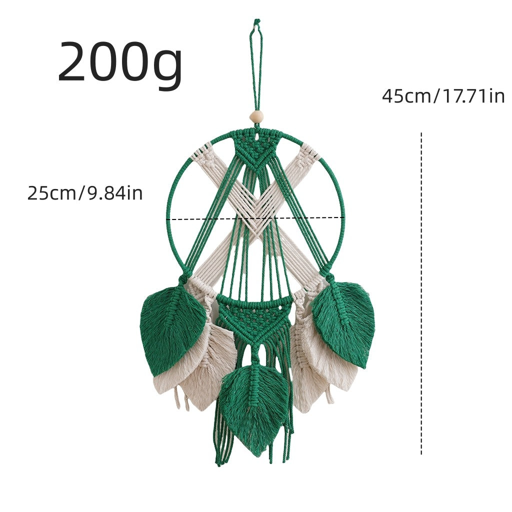 Makramee Blatt Dekoratives Wandbehang Brehn