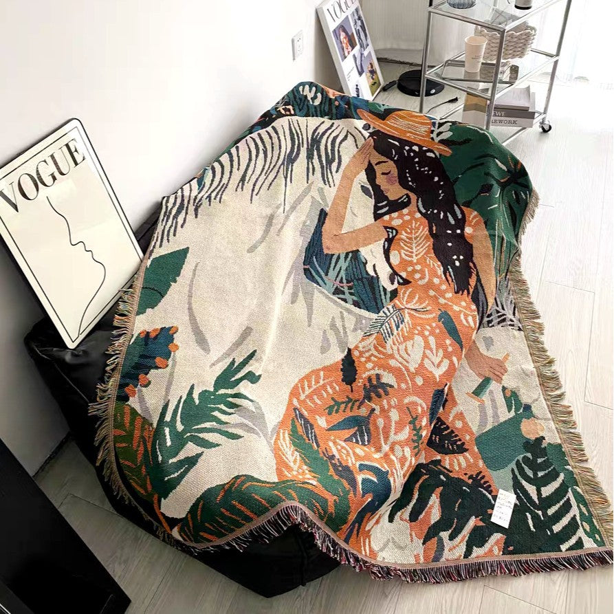 Künstlerische dekorative Wurfdecke