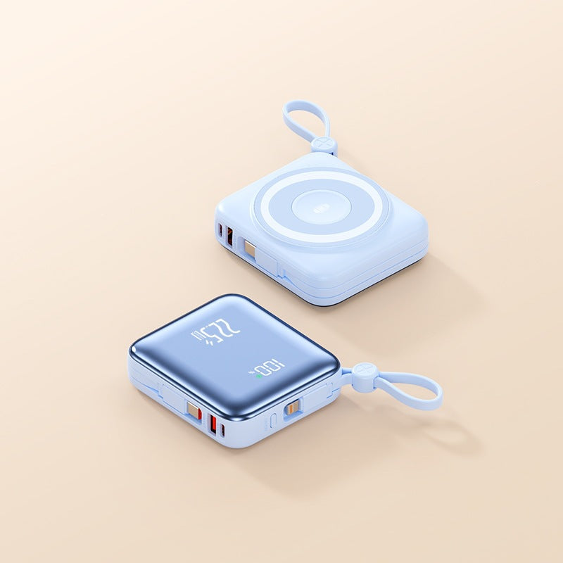 Tragbare Wireless Powerbank mit Smart-Ladefunktion und LCD-Anzeige Brehn