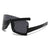 Damen sportliche visier Sonnenbrille Brehn