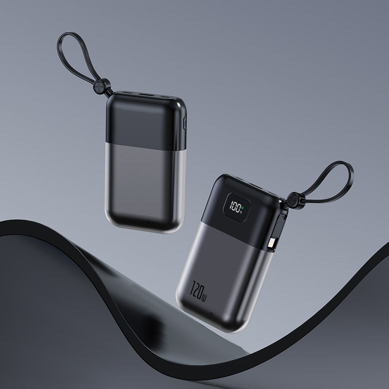 Tragbare Powerbank mit Leistungsstarkem Schnellladekabel und Integrierter Led-Anzeige Brehn