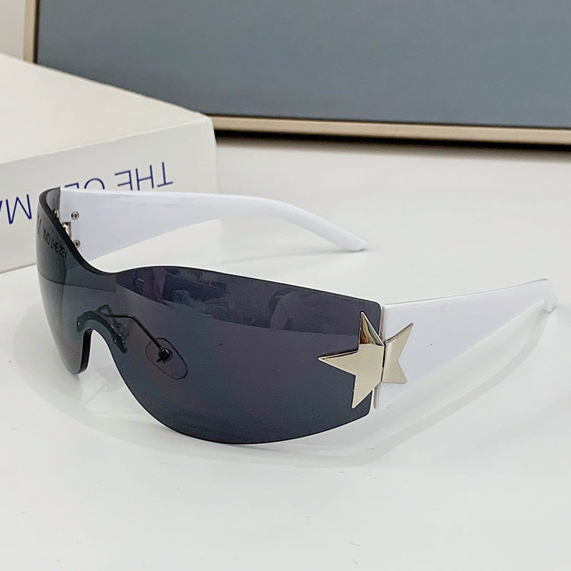 Damen modische Sonnenbrille mit künstlerischem Sternenakzent Brehn