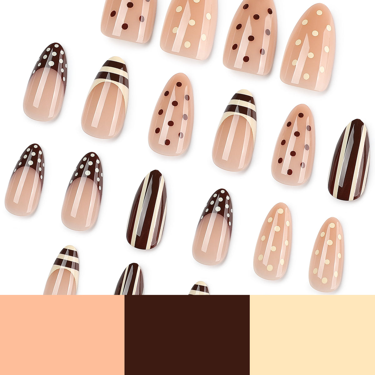 Kunstvolle Nagelkunst mit geometrischen Motiven Brehn
