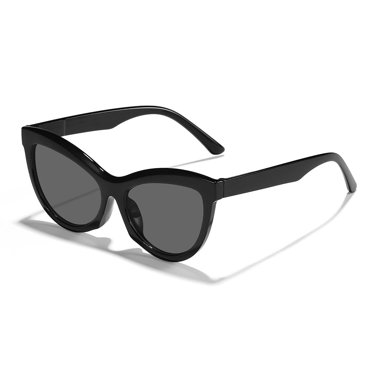 Damen trendige Schwarz-Weiß Sonnenbrille Brehn