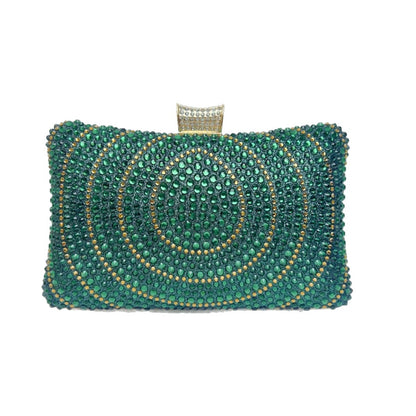 Glitzernde Strass Abend-Clutch