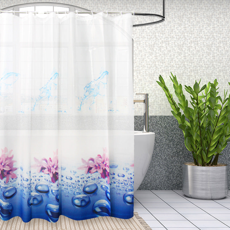 Blumen Wasserfest Duschvorhang Brehn