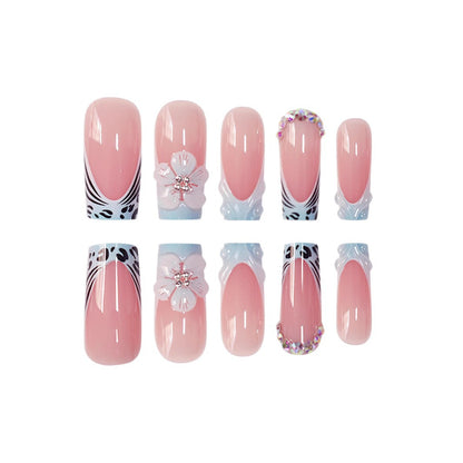 Floral Acryl Nagelkunst Erweiterungen Brehn