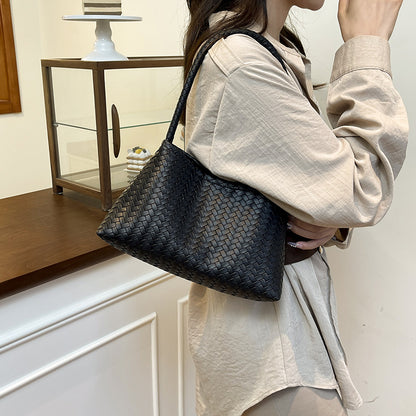Moderne Geflochtene Schultertaschen Set