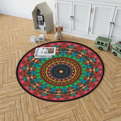 Mandala Druck runder Teppich Brehn