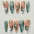 Kunstnagelset mit floralen und glamourösen Akzenten Brehn