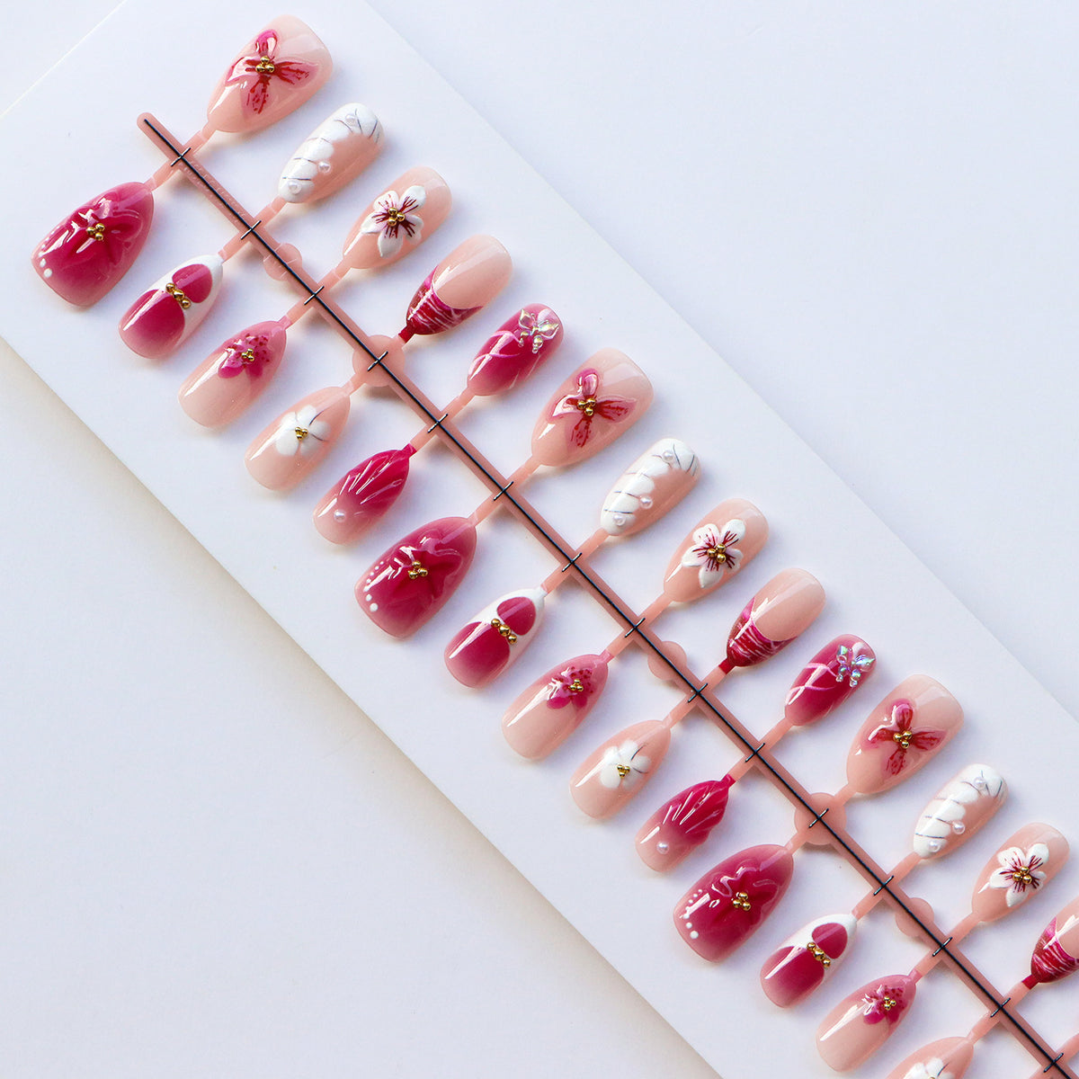 Blumenmuster Druck Auf Nail Art Kit