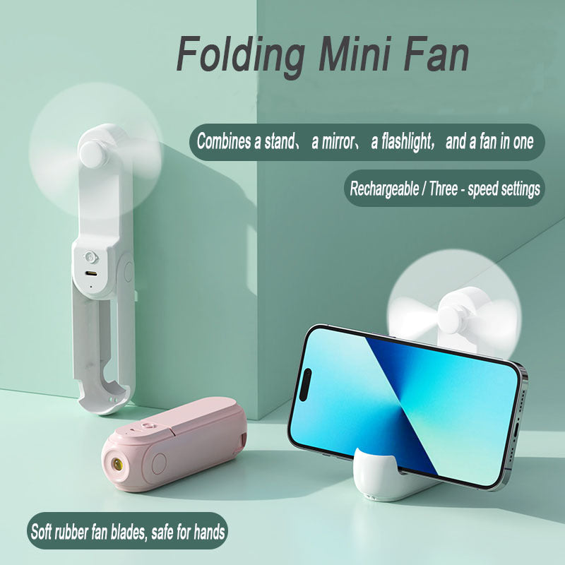 Damen tragbarer Smartphone-Ventilator mit integrierter Powerbank-Funktion Brehn