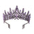 Damen Opulente Tiara mit schwarzem Kristallbesatz Brehn
