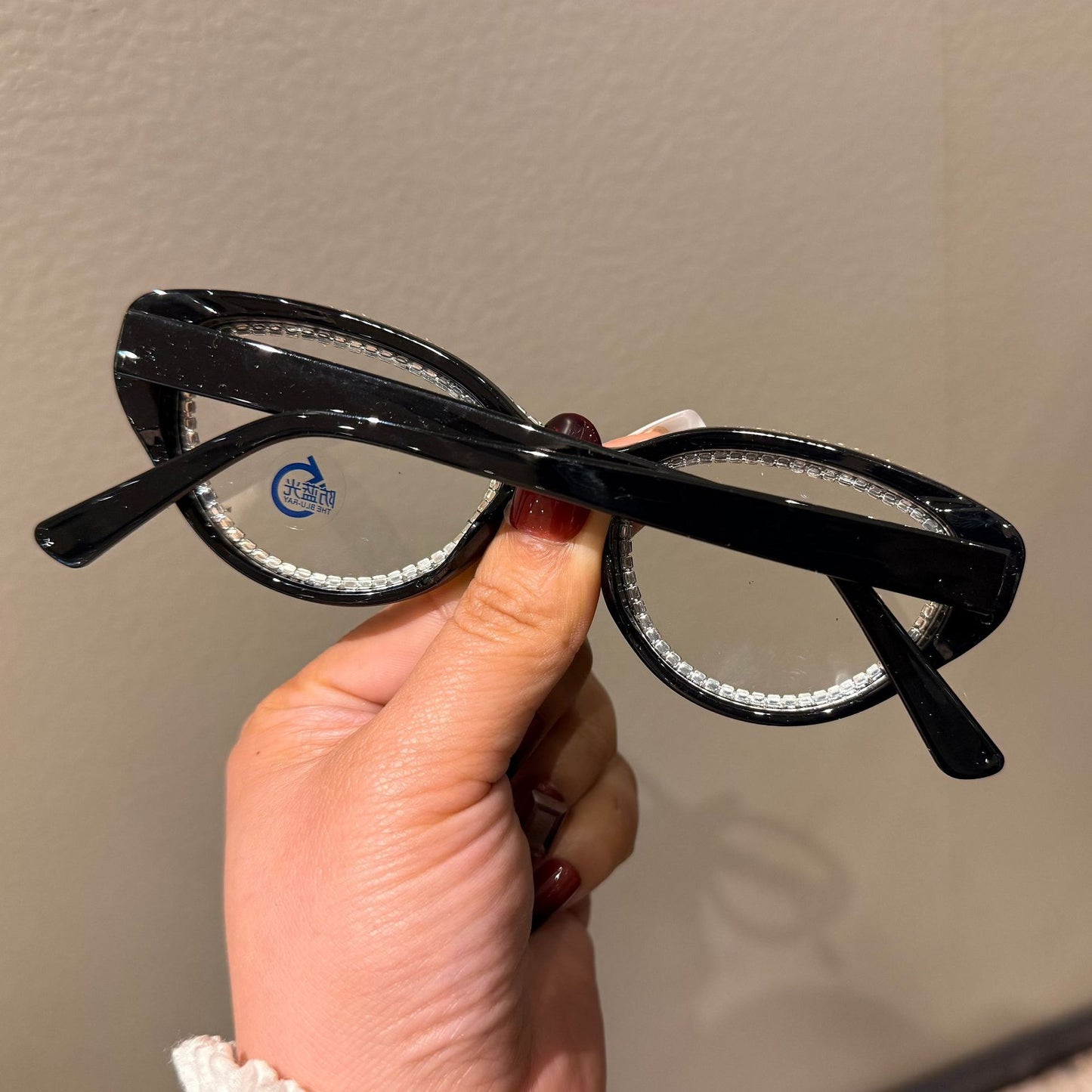 Damen Glitzernde Cat-Eye Sonnenbrille Brehn