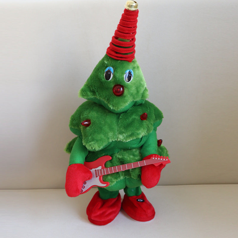 Plüsch Weihnachtsbaumfigur mit Gitarre
