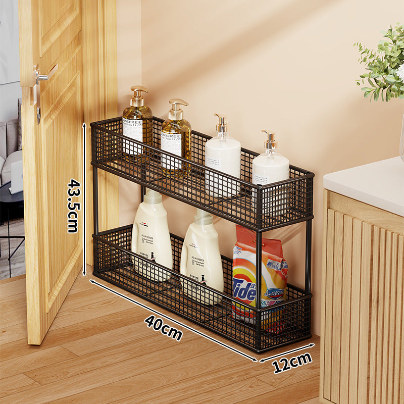 Slim Narrow Pull-Out Mesh Storage Organizer für Schrank und Türspalt
