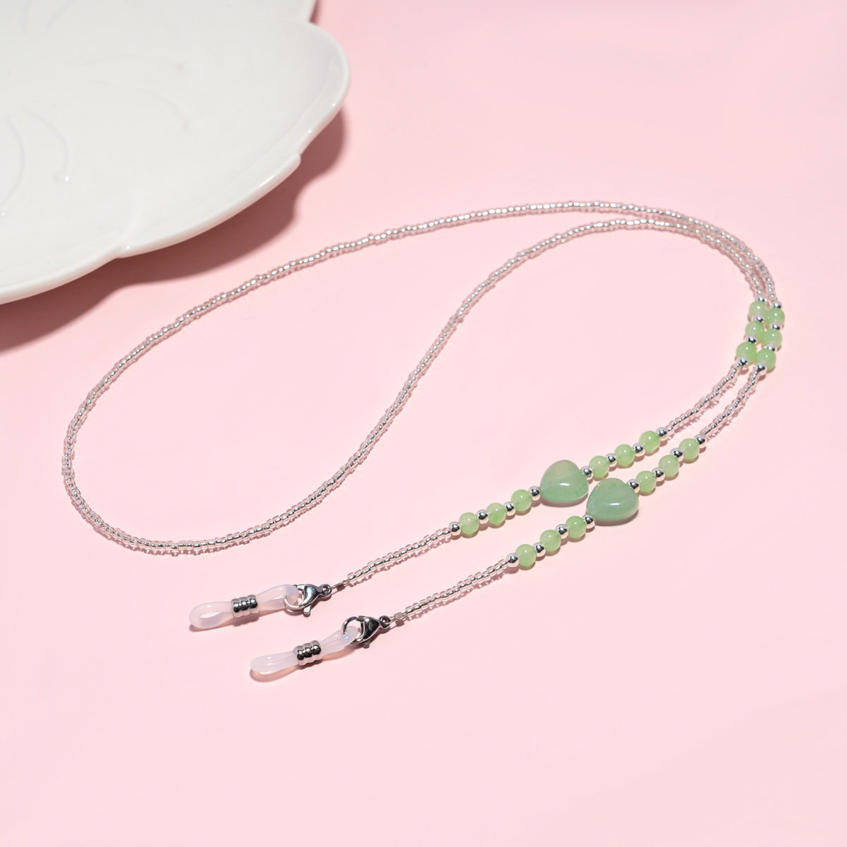 Elegante Perlen Brillen Kette Brehn