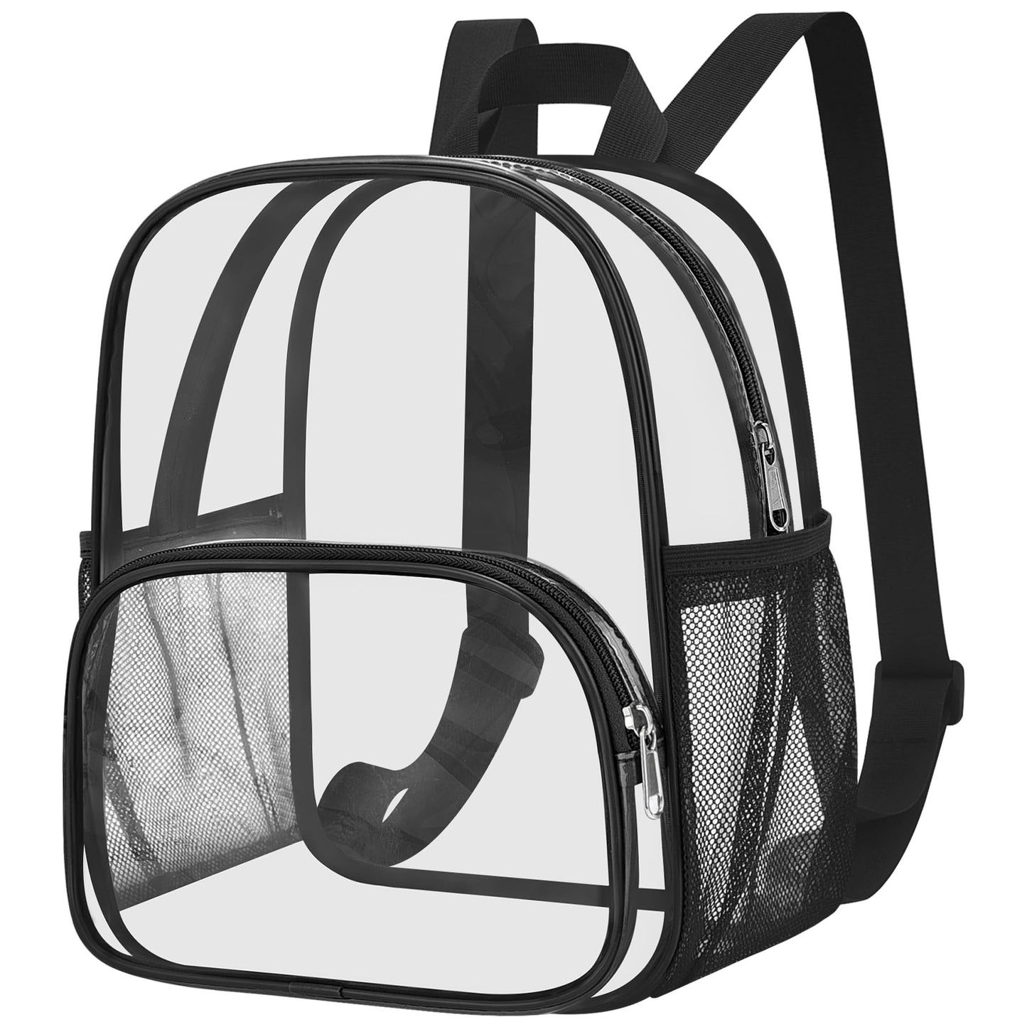Unisex durchsichtiger Alltagsrucksack mit verstärktem Boden und atmungsaktiven Trägern Brehn