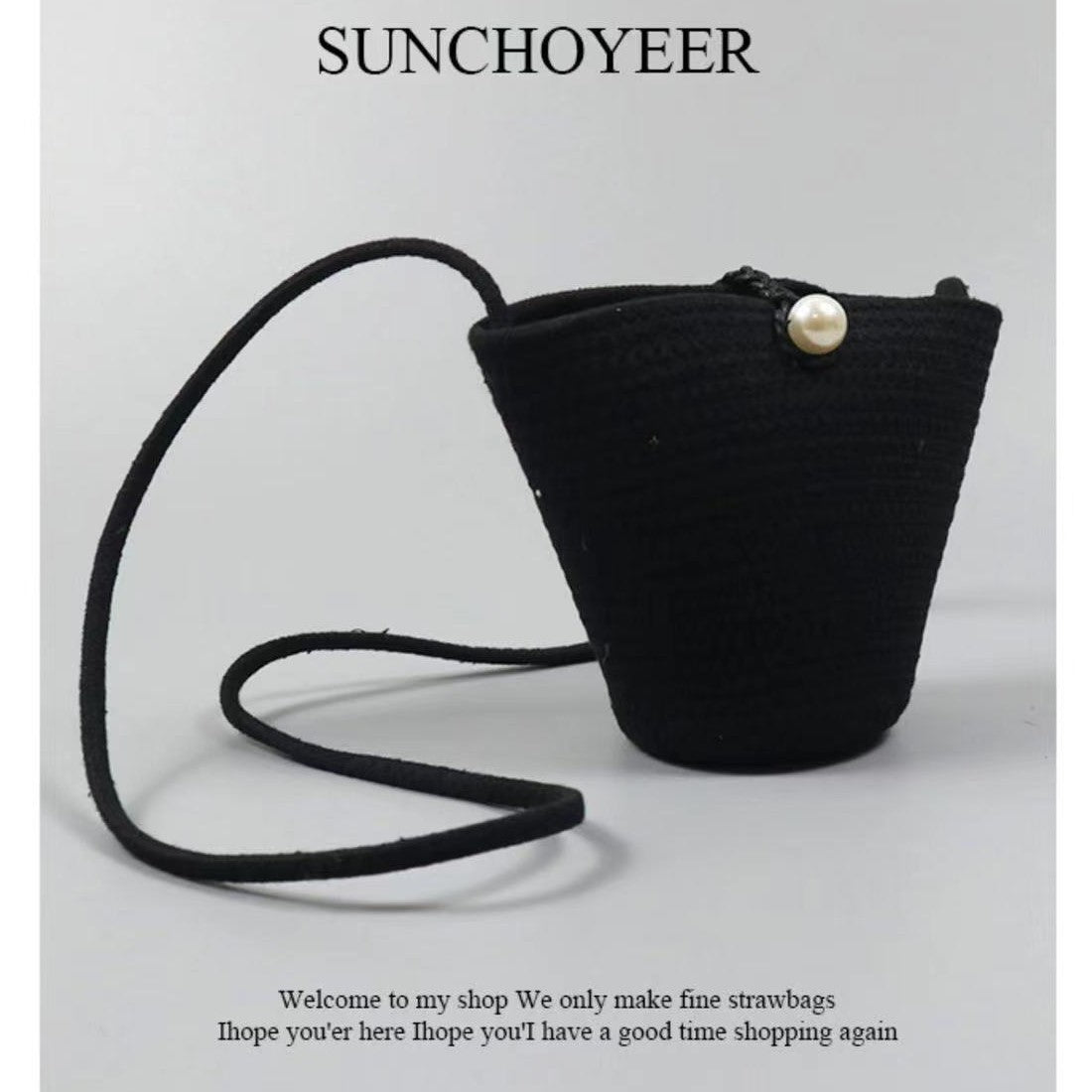 Elegante Handtasche mit Perlverschluss Brehn