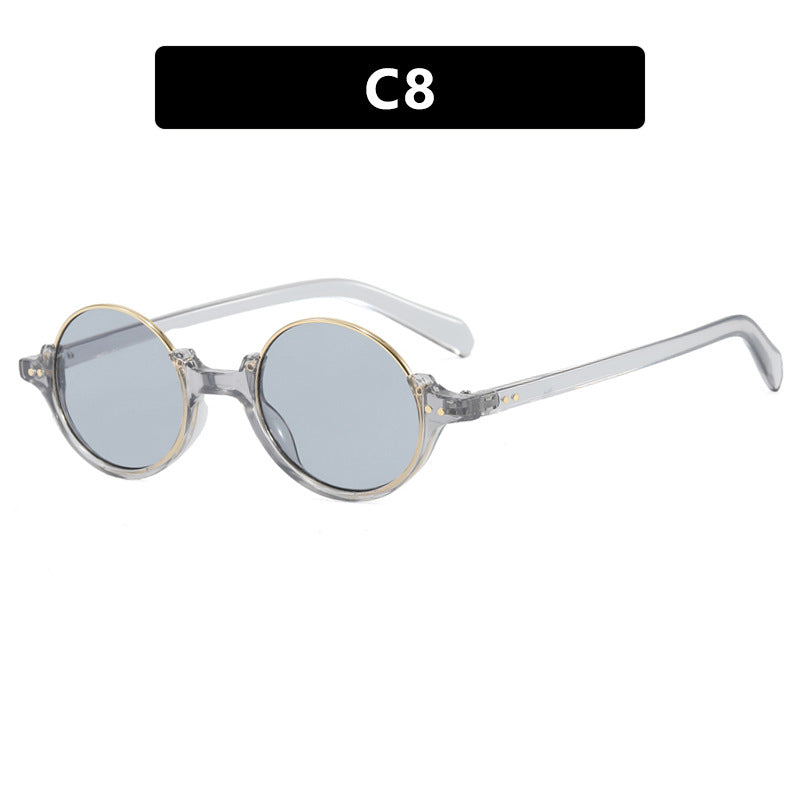 Damen runde Sonnenbrille mit elegantem Kunststoffrahmen Brehn