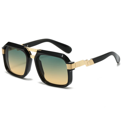 Oversized quadratische Sonnenbrille mit metallischen Details Brehn