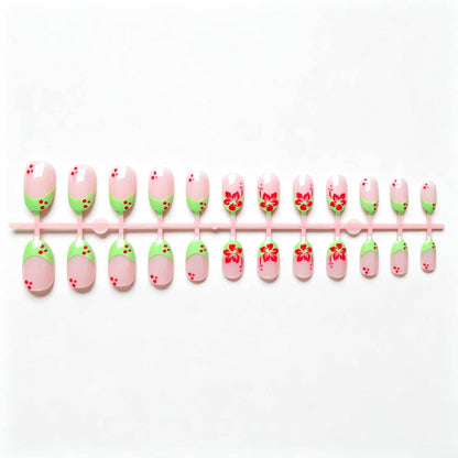 Florales Akzent Nageldesign