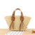 Geflochtene Strandtasche mit Ledergriffen Brehn