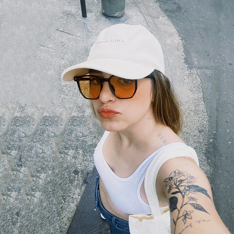 Damen modische transparente Sonnenbrille im eleganten Hexagon-Design Brehn