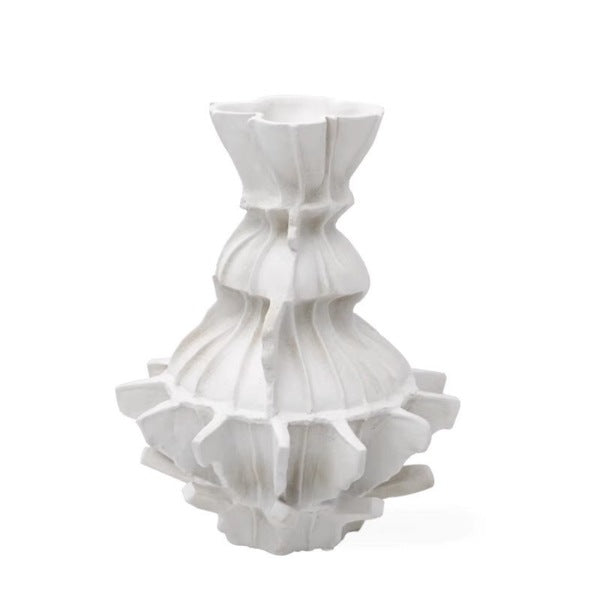 Künstlerische strukturierte Blumenvase