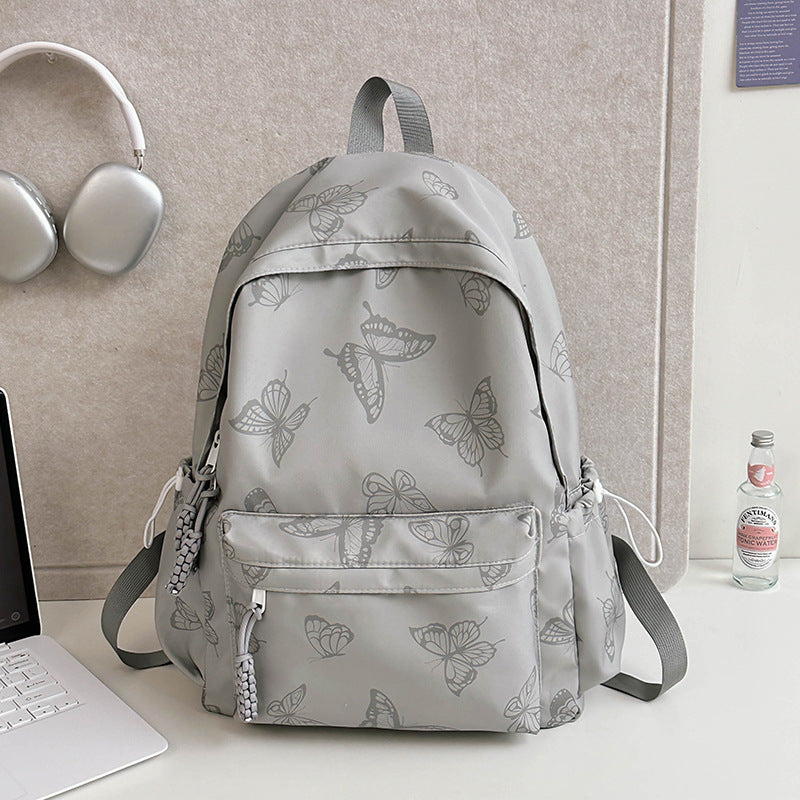 Elegante Schmetterlingsdruck Rucksack Brehn