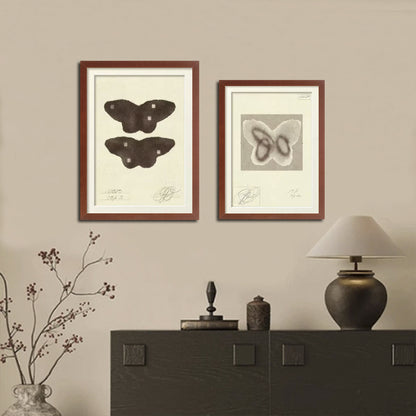 Künstlerischer Schmetterling gerahmter Druck