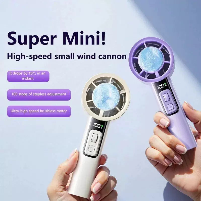 Unisex Einheitsgröße tragbarer personalisierter thermoelektrischer Mini-Luftkühler Ventilator mit Smart-Display und einstellbarem Wind Brehn