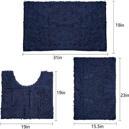 Weiches Mikrofaser-Badeteppich-Set Brehn