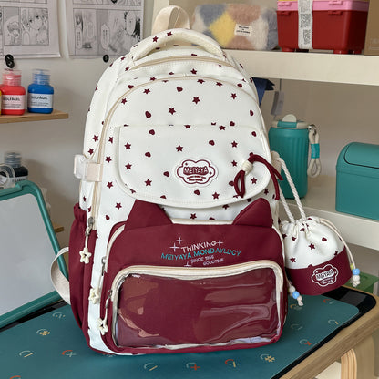 Stylische Wasserfeste Sternmuster Rucksack Brehn