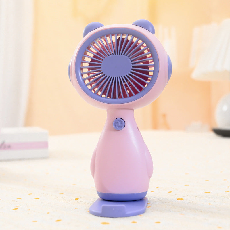 Frauen tragbarer Mini-Ventilator im niedlichen Tierdesign Brehn