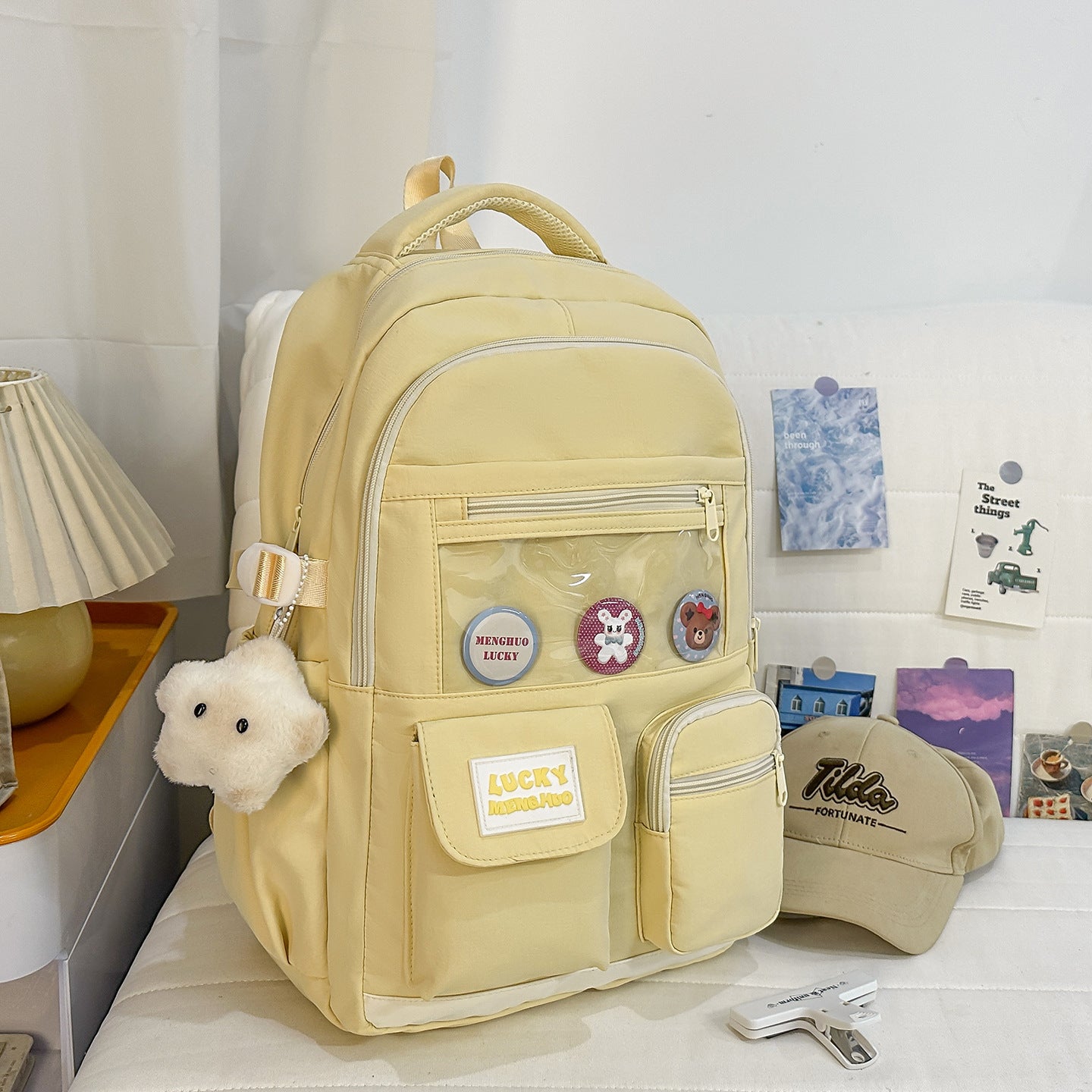 Niedlicher charakterbasierter lässiger Schulrucksack