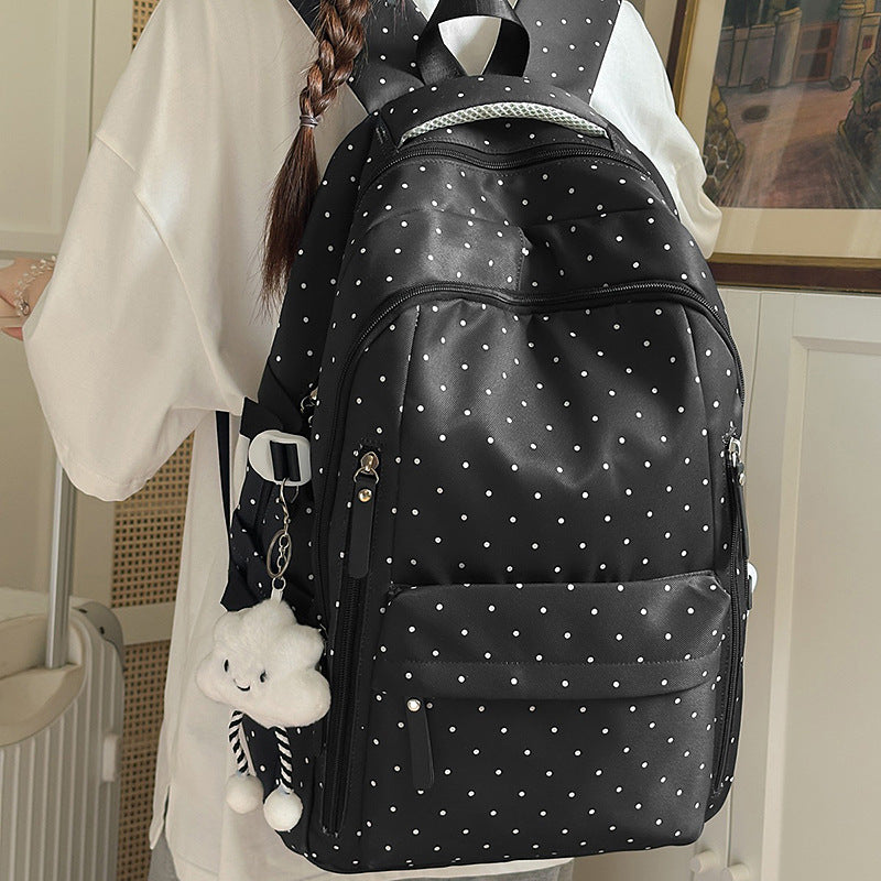 Stylische Pünktchenmuster Rucksack Brehn