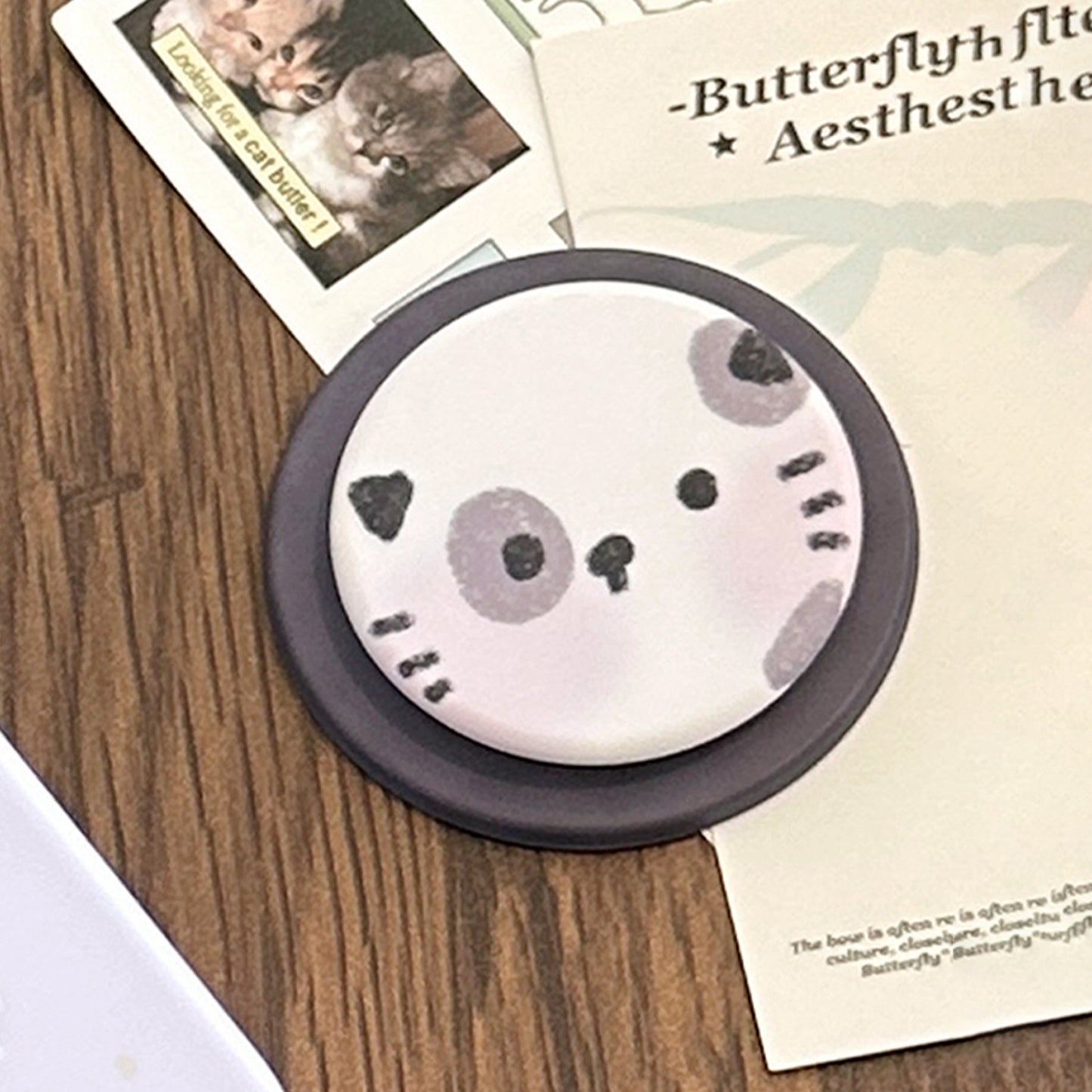 Niedlicher Hunde Smartphone Fingerhalter Brehn