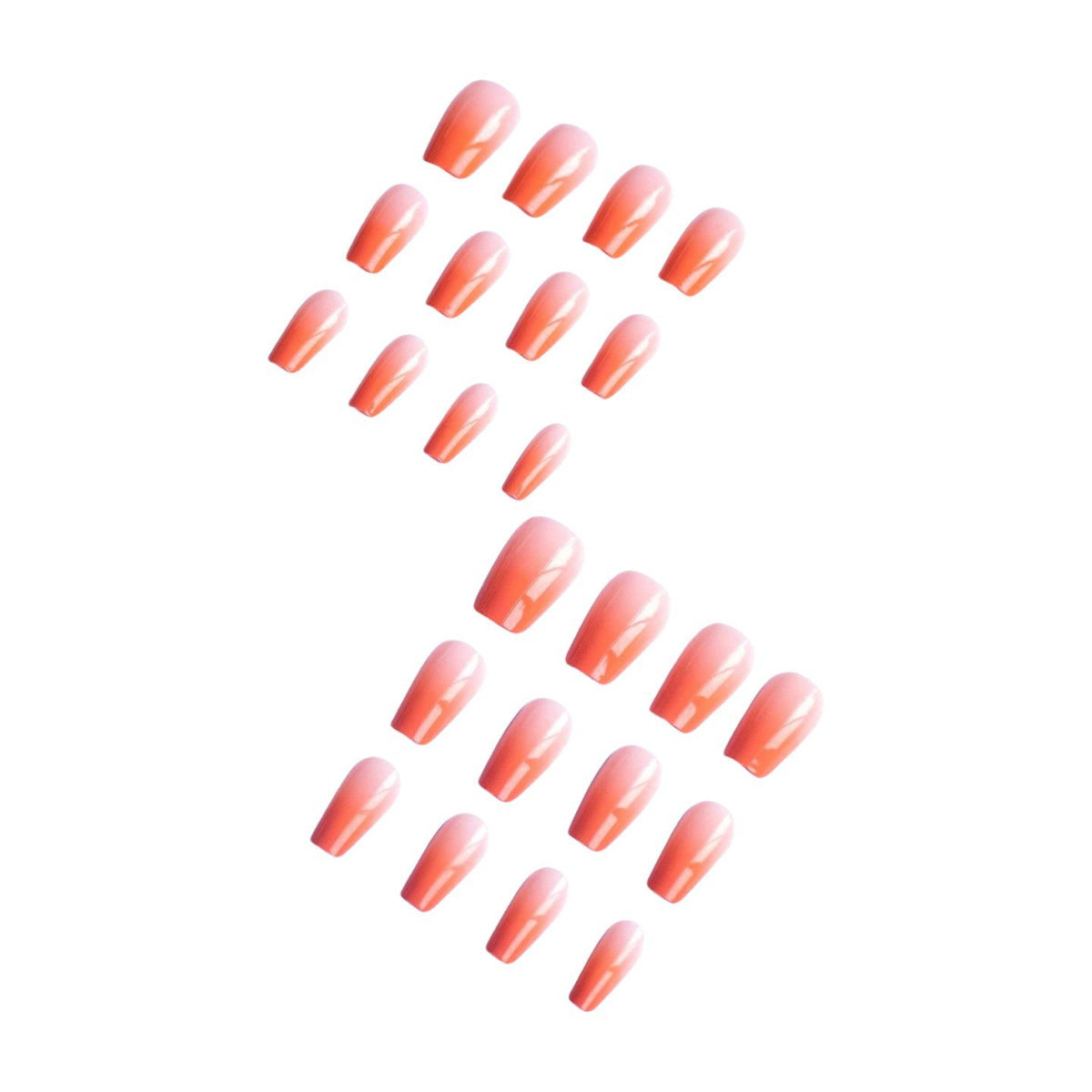 Elegante Ombre-Gel-Nagelverlängerungen