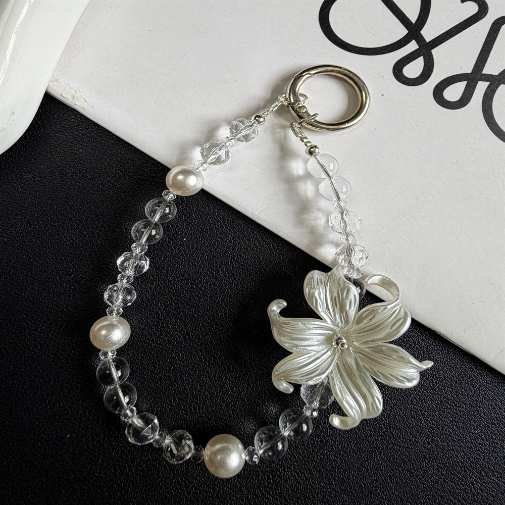 Elegante Blumen-inspirierte Perlen-Schlüsselanhänger Brehn
