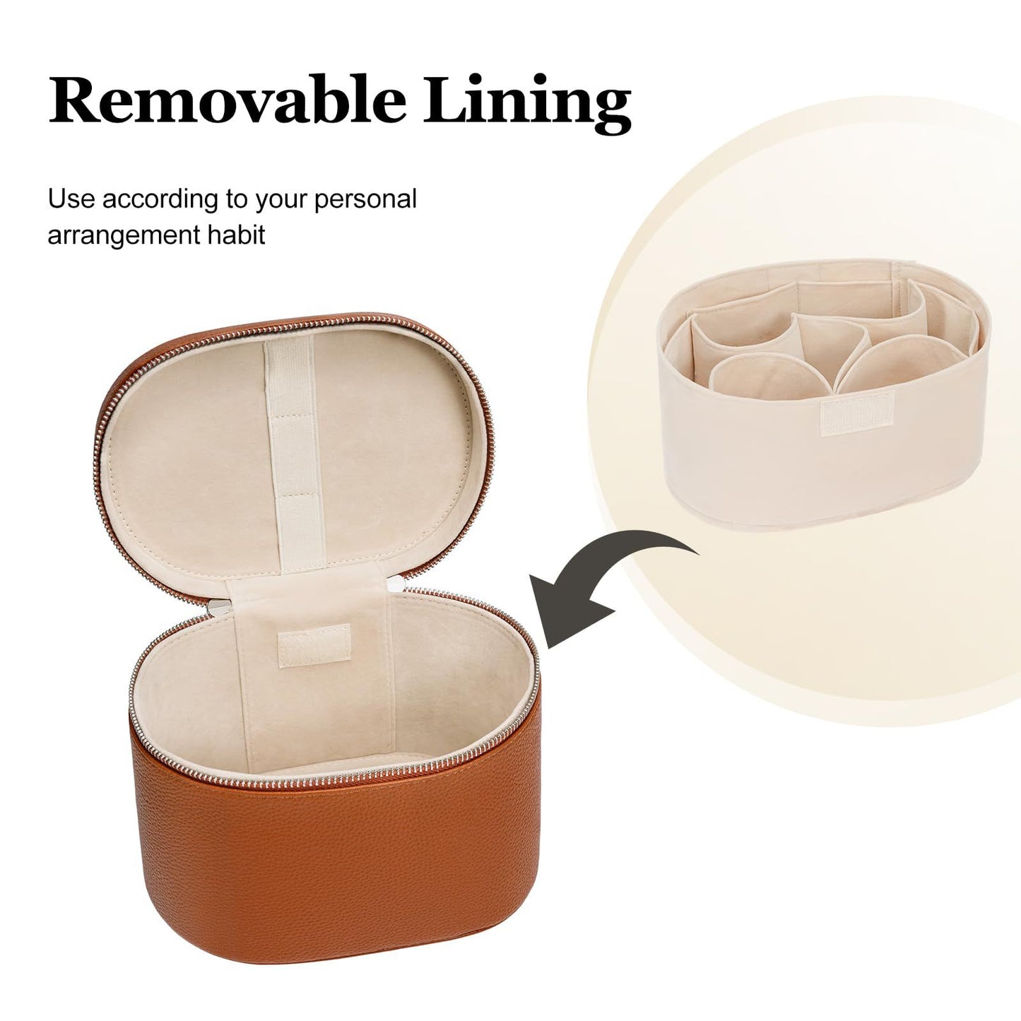 Kosmetik-Aufbewahrungstasche mit Elegantem Design und Stabilem Tragegriff Brehn