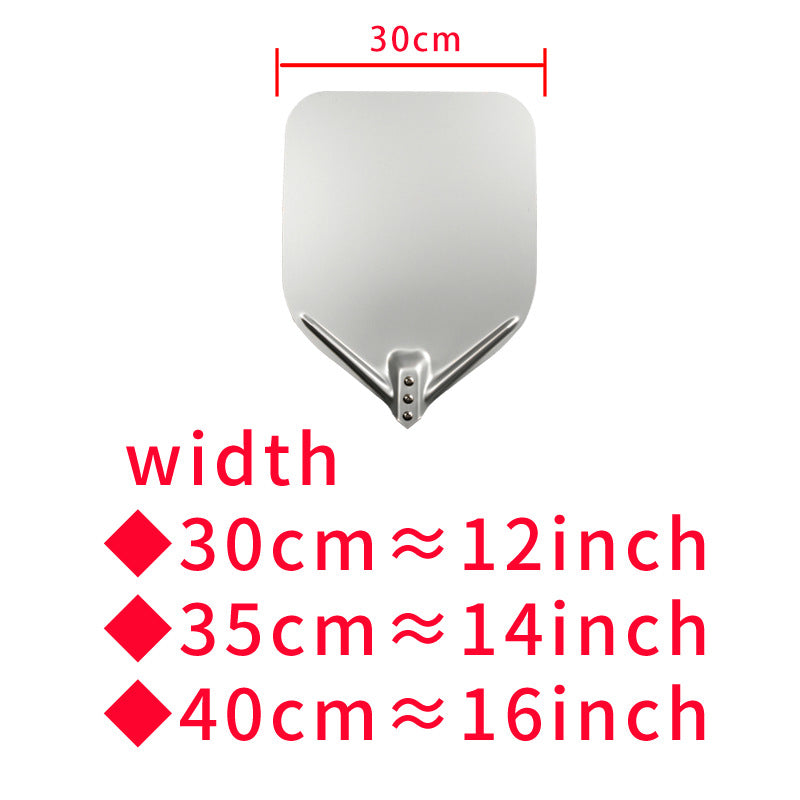 extra-langer Holzgriff Aluminium Pizza Schaufel mit flachem quadratischem Paddle Brehn